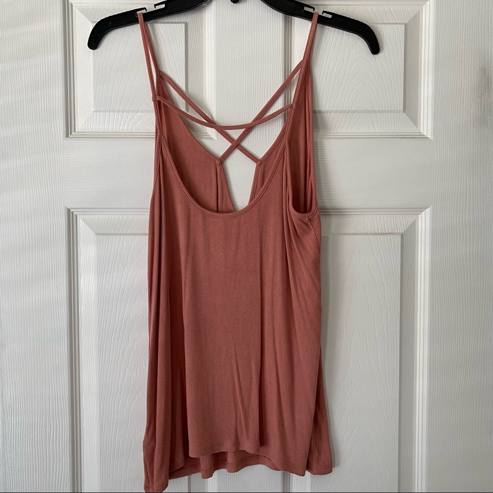 Express One Eleven Ribbed Tank Top - Picture 4 of 5
